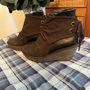 Fly London Black Ankle Boots